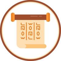 words Flat Circle Uni Icon vector