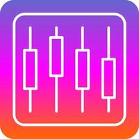 Diagram Glyph Gradient Icon vector