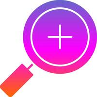 Zoom In Glyph Gradient Icon vector