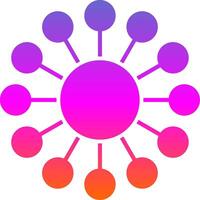 Diagram Glyph Gradient Icon vector