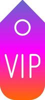 Vip pass Glyph Gradient Icon vector