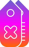 Tag Glyph Gradient Icon vector