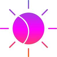 Eclipse Glyph Gradient Icon vector
