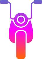 Motorcycle Glyph Gradient Icon vector