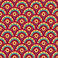Floral colorful pattern, color background including elements of flower, colored lines, botanical, natural theme. vector