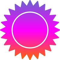 Sun Glyph Gradient Icon vector