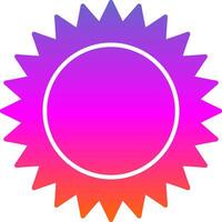 Sun Glyph Gradient Icon vector