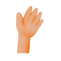 Hand halten Geste png