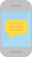 Phone Message Vector Icon