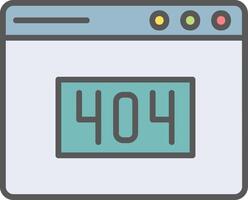 404 Error Vector Icon