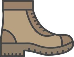 militar bota vector icono