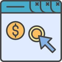 Pay Per Click Vector Icon