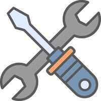 reparando herramientas vector icono