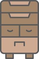 Drawers Vector Icon