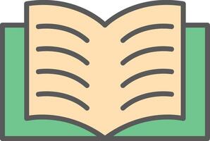 Open Book Vector Icon