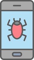 Mobile Virus Vector Icon