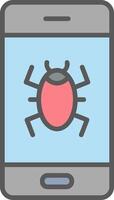 Mobile Virus Vector Icon