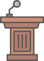 Podium Vector Icon