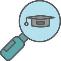 Search University Course Vector Icon