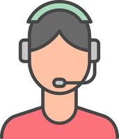 Customer Service Agent Vector Icon