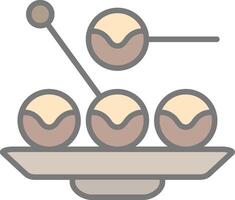takoyaki vector icono