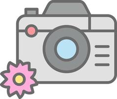 icono de vector de cámara de fotos