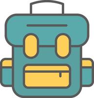 icono de vector de mochila