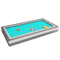 natação piscina clipart plano Projeto ícone isolado em transparente fundo, 3d render verão e de praia conceito png