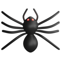 aranha clipart plano Projeto ícone isolado em transparente fundo, 3d render dia das Bruxas conceito png