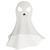 fantôme clipart plat conception icône isolé sur transparent arrière-plan, 3d rendre Halloween concept png