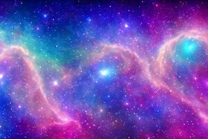 Embarking on a Stellar Journey through the Beautiful Pastel Galaxy, Where Soft Hues and Cosmic Serenity Merge, Unveiling a Celestial Tapestry of Tranquil Beauty and Galactic Splendor photo