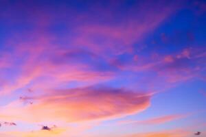 Pastel Dreams A Mesmerizing Canvas Painted in Beautiful Pastel Sky, Unveiling Nature's Tranquil Elegance and Creating a Serene Horizon Brimming with Soft Hues and Ethereal Beauty photo