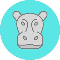 Hippopotamus Vector Icon