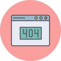 404 Error Vector Icon