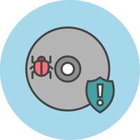 Cd Virus Vector Icon