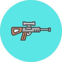 francotirador pistola vector icono