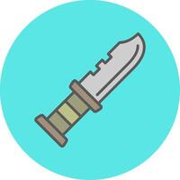 Military Knife Vector Icon