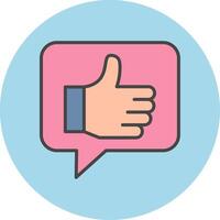 Thumbs Up Vector Icon