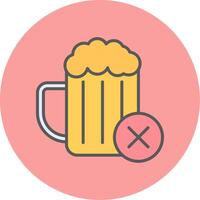 No Alcohol Vector Icon