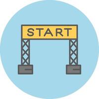 Start Line Vector Icon