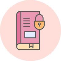 Secure Book Vector Icon