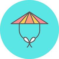 Chinese Hat Vector Icon