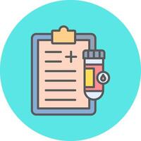 Urine Report Vector Icon