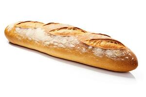 AI generated French bread close up photo