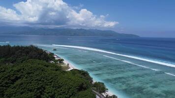 aérien gili Trawangan île lombok Indonésie video