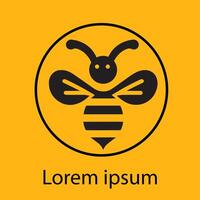 vector de logotipo de abeja