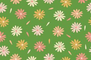 Garden flower, plants, botanical, seamless vector design for fashion, fabric, wallpaper and all prints. Small bright flowers. Vector illustration. Vector