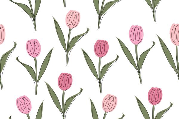 Garden flower, plants, botanical, seamless vector design for fashion, fabric, wallpaper and all prints. Small bright flowers. Vector illustration. V