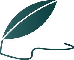 Quill Glyph Gradient Icon vector