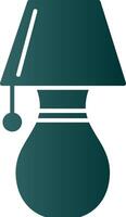 Table Lamp Glyph Gradient Icon vector